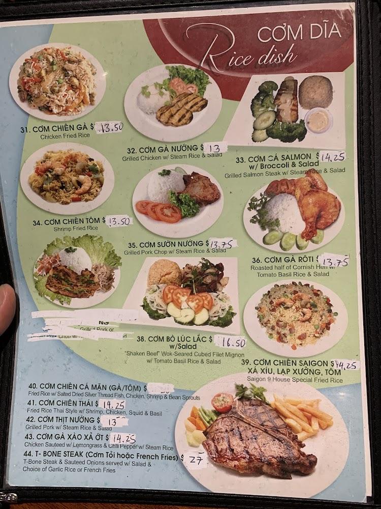Saigon 9 Vietnamese Restaurant Phở Tái, Chín